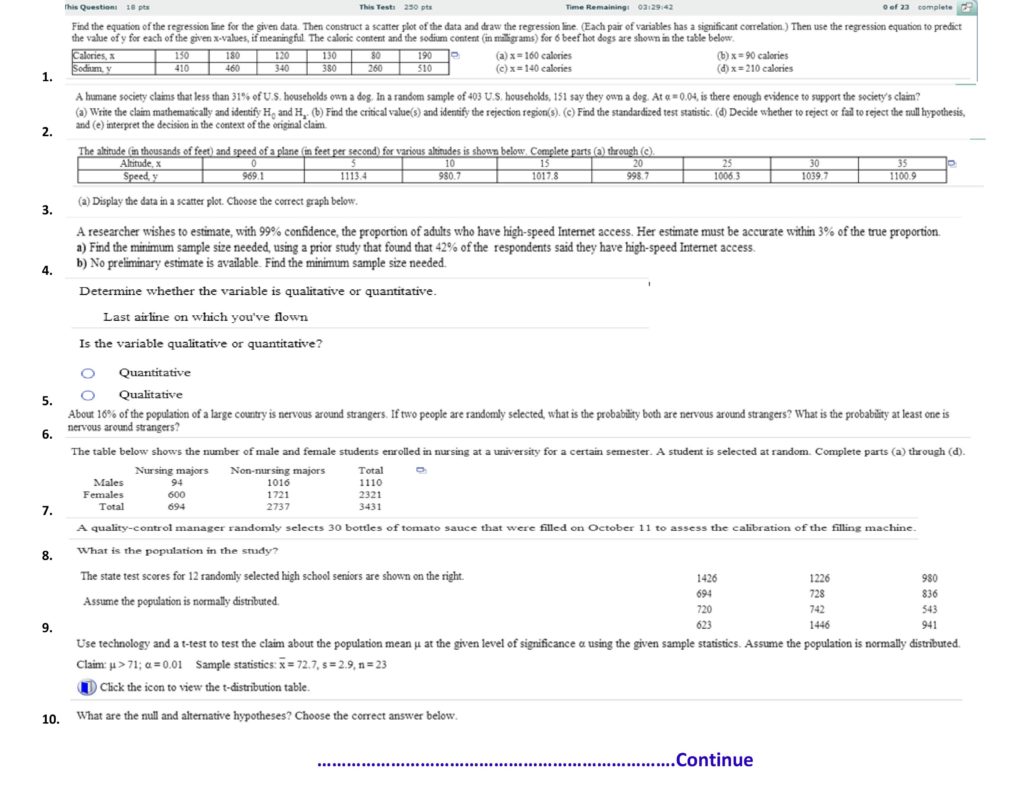 Math 221 Week 8 Final Exam (Version 1)